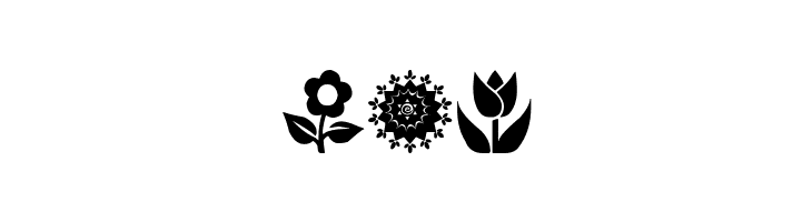 Flower Icons  Free Fonts Download