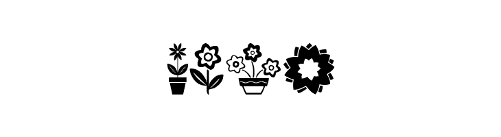 Flower Icons  Free Fonts Download