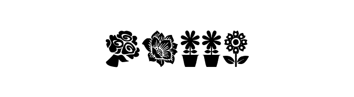 Flower Icons  Free Fonts Download
