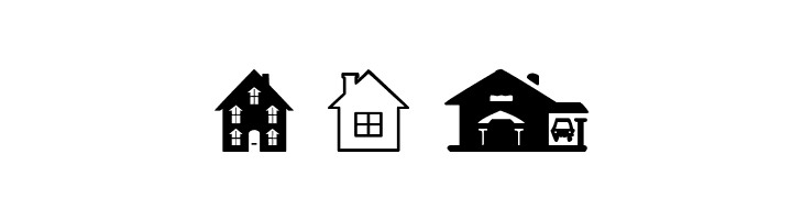 House Icons  Free Fonts Download
