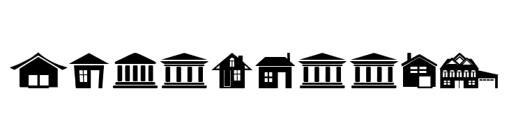 House Icons  Free Fonts Download