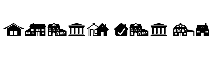 House Icons  Free Fonts Download