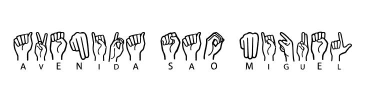 American Sign Lenguage  Free Fonts Download