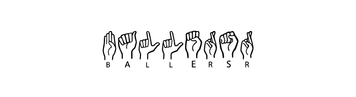 American Sign Lenguage  Free Fonts Download