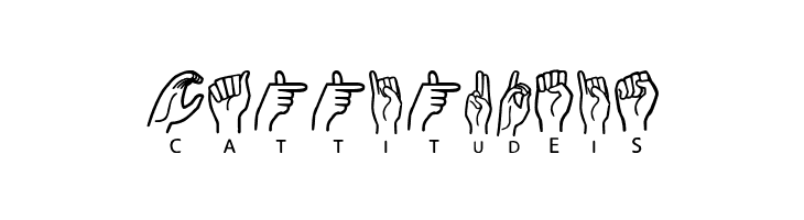 American Sign Lenguage  Free Fonts Download