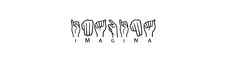 American Sign Lenguage  Free Fonts Download