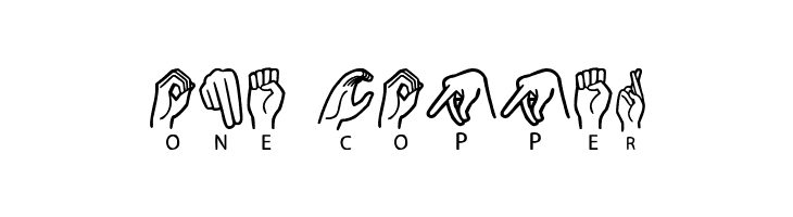 American Sign Lenguage  Free Fonts Download