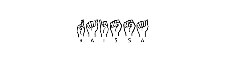 American Sign Lenguage  Free Fonts Download