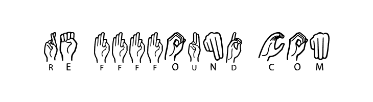 American Sign Lenguage  Free Fonts Download