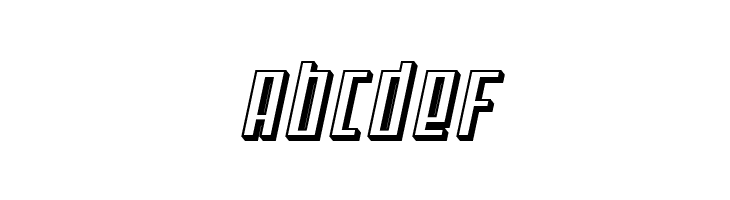 SF Square Root Shaded Oblique  Free Fonts Download