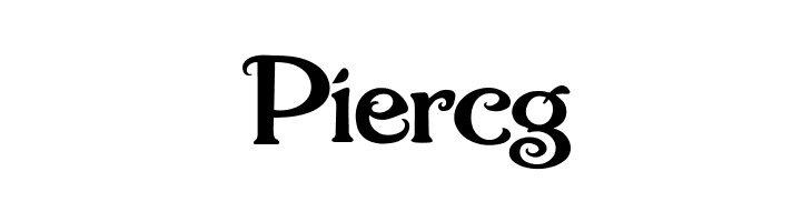 Piercg Nugie Romantic Font