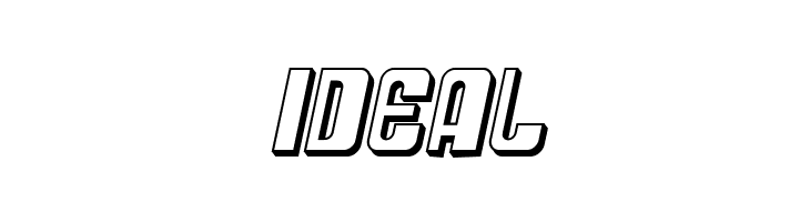 SF DecoTechno Shaded Oblique  Free Fonts Download