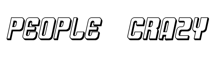 SF DecoTechno Shaded Oblique  Free Fonts Download