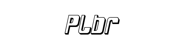 SF DecoTechno Shaded Oblique  Free Fonts Download