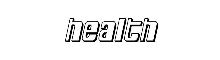SF DecoTechno Shaded Oblique  Free Fonts Download