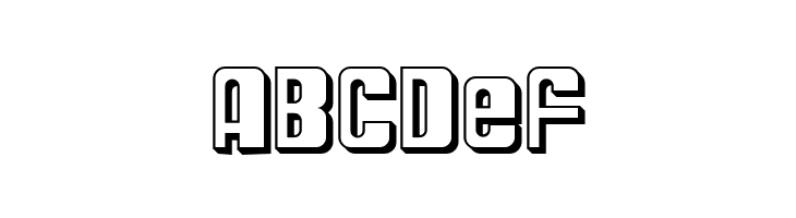 SF DecoTechno Shaded  Free Fonts Download