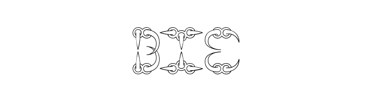 CLAW 1 -BRK-  Free Fonts Download