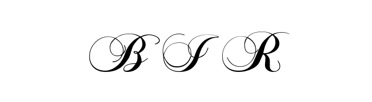 B%2BI%2BR Chopin Script Font