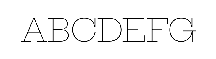 Hepta Slab ExtraLight  Free Fonts Download