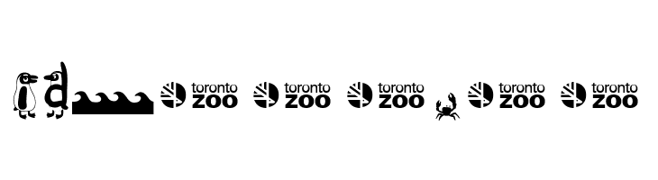 Toronto Zoo Penguins  Free Fonts Download