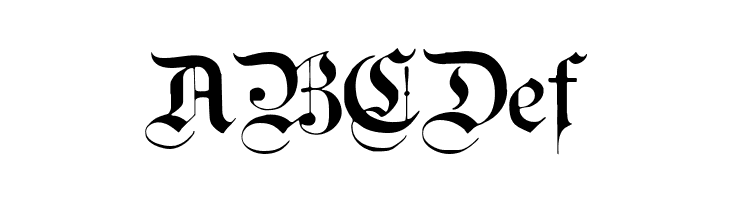 Teutonic No1 DemiBold  Free Fonts Download