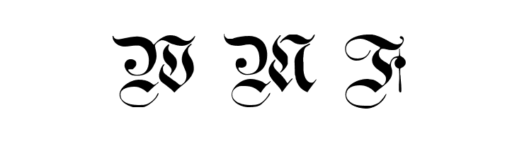 Teutonic No1 DemiBold  Free Fonts Download