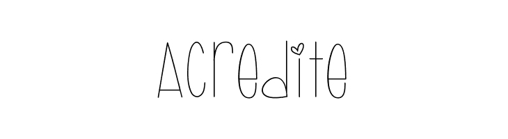Acredite April Showers Medium Font