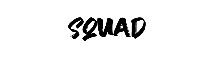 SQUAD JustBrush Font