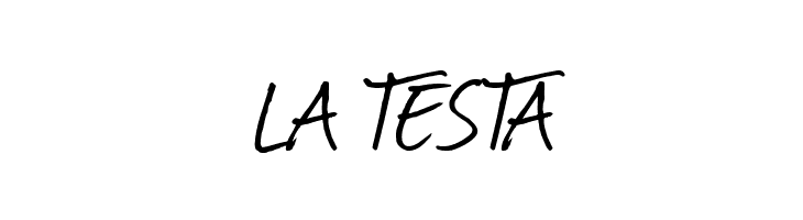 LA%2BTESTA Journal Font