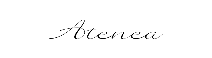 Atenea Quilline Script Thin Font