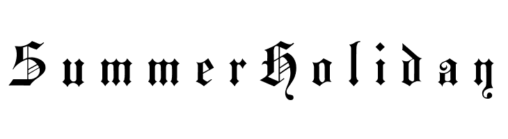 SummerHoliday Hansa Gotisch UNZ1L Italic Font