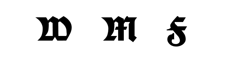 Moderne Fette Schwabacher UNZ1A Italic  Free Fonts Download