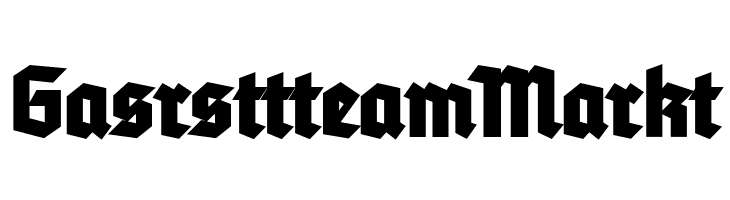 GasrsttteamMarkt Tannenberg Fett UNZ1 Font