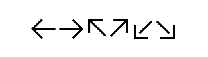 CAT Pfeile  Free Fonts Download