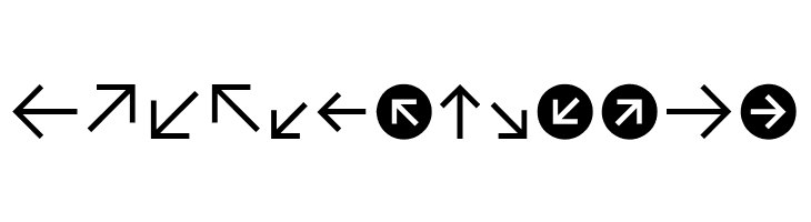 CAT Pfeile  Free Fonts Download