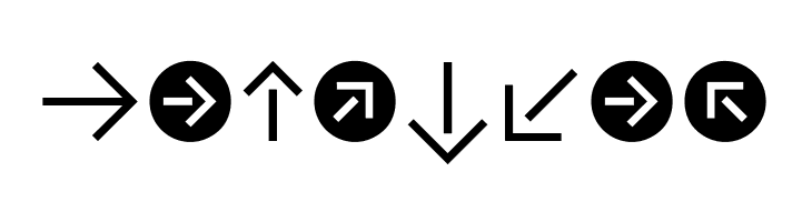 CAT Pfeile  Free Fonts Download