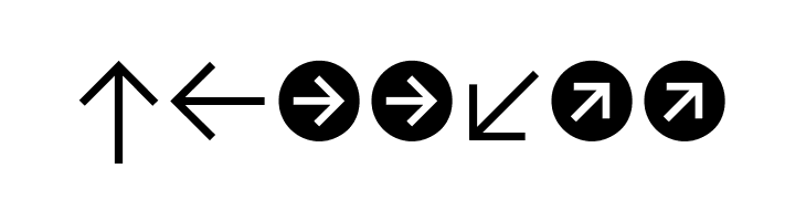 CAT Pfeile  Free Fonts Download