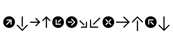 CAT Pfeile  Free Fonts Download