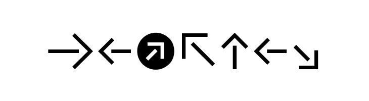 CAT Pfeile  Free Fonts Download