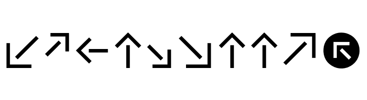 CAT Pfeile  Free Fonts Download