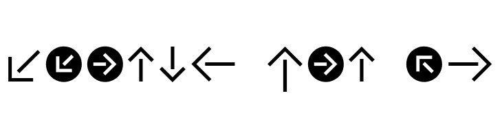 CAT Pfeile  Free Fonts Download
