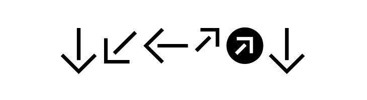 CAT Pfeile  Free Fonts Download