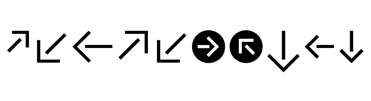 CAT Pfeile  Free Fonts Download