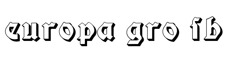 Moderne 3D Schwabacher  Free Fonts Download