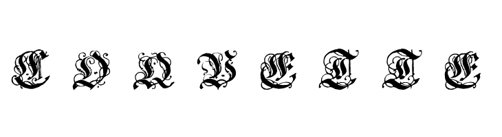 Coelnische Current Fraktur OsF UNZ1 Italic  Free Fonts Download