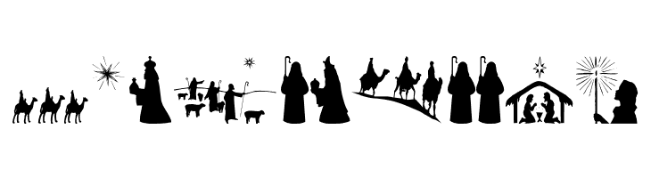 SL Christmas Silhouettes Normal  Free Fonts Download