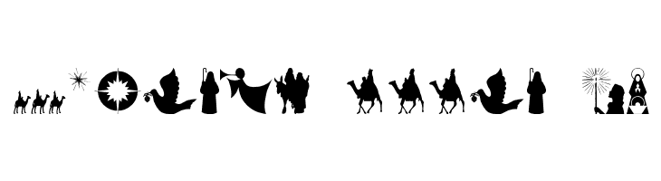 SL Christmas Silhouettes Normal  Free Fonts Download
