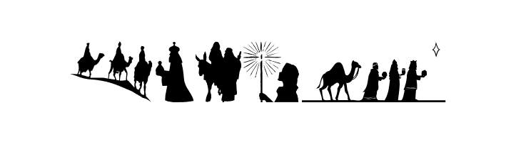 SL Christmas Silhouettes Normal  Free Fonts Download