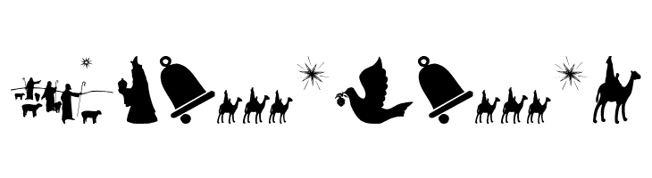 SL Christmas Silhouettes Normal  Free Fonts Download