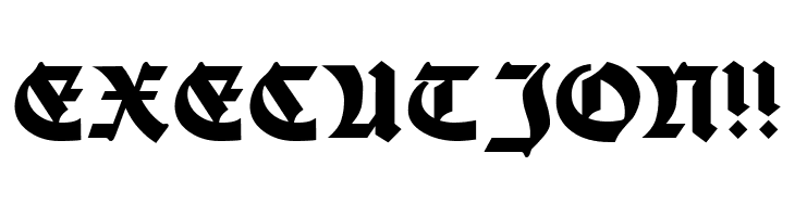 Moderne Fette Schwabacher Regular  Free Fonts Download